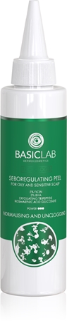 BasicLab Dermocosmetics Trichologis sérum peeling exfoliant pour cuir chevelu gras