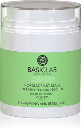 BasicLab Dermocosmetics Complementis Normaliserande ansiktsmask för fet och blandhud