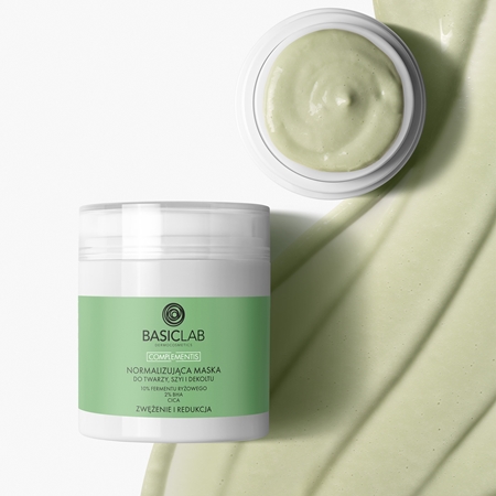 BasicLab Dermocosmetics Complementis Normaliserande ansiktsmask för fet och blandhud