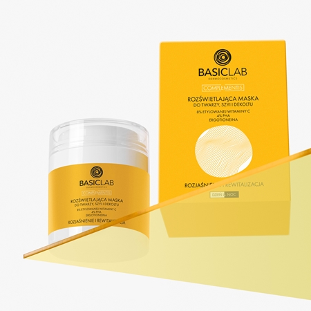 BasicLab Dermocosmetics Complementis rozjasňující maska pro mdlou, nesjednocenou pleť