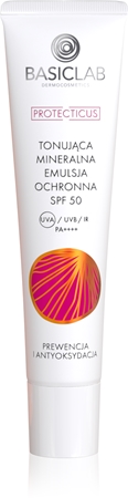 BasicLab Dermocosmetics Protecticus emulsja ochronna do skóry wrażliwej ze skłonnością do zaczerwienień SPF 50+