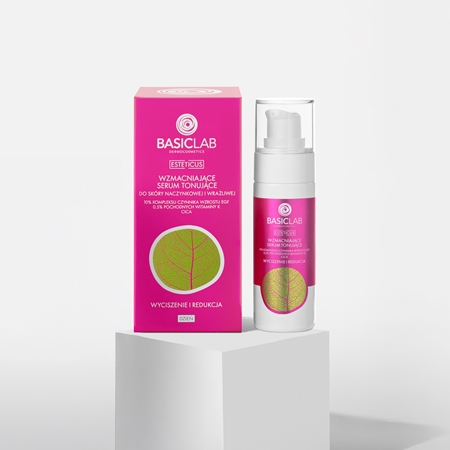 BasicLab Dermocosmetics Esteticus tónující sérum proti začervenání pleti