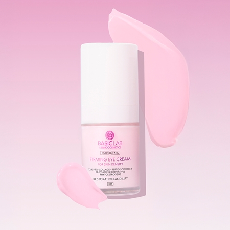 BasicLab Dermocosmetics Estrogenis Løftende og strammende øjenpleje med peptider