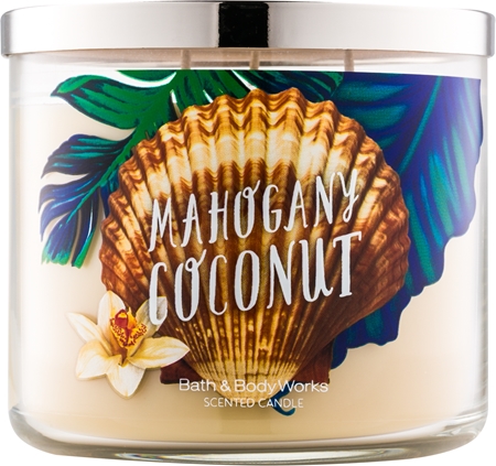Bath & Body Works White Barn Mahogany Coconut lumânare parfumată