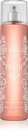 Bath & Body Works Pretty as a Peach spray de corpo para mulheres 236 ml