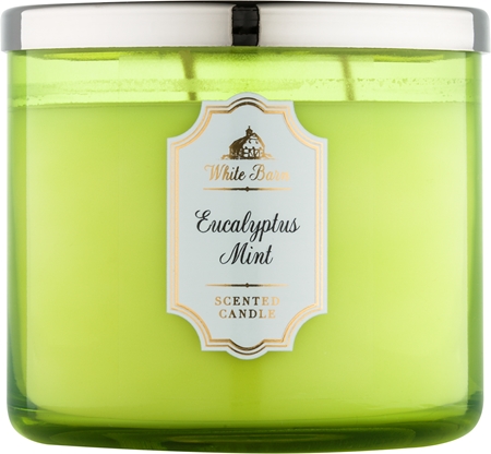 Bath & Body Works White Barn Eucalyptus Mint mirisna svijeća