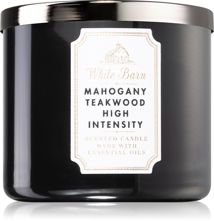 Bath & Body Works White Barn Mahogany Teakwood High Intensity αρωματικό κερί