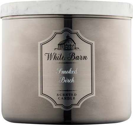 Bath & Body Works White Barn Smoked Birch Scented Candle 411 g