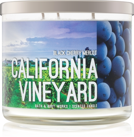 Bath & Body Works Black Cherry Merlot candela profumata I California Vineyard
