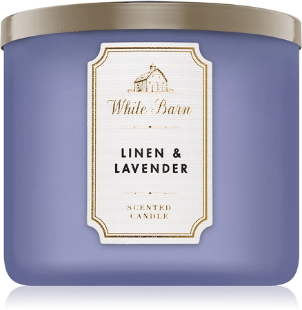 Bath & Body Works Linen & Lavender vonná svíčka