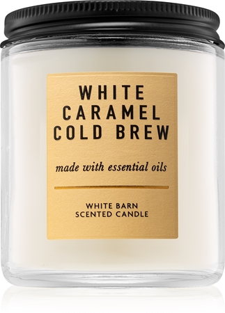 Bath & Body Works White Caramel Cold Brew bougie parfumée I.