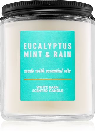 Bath & Body Works Eucalyptus Mint & Rain Duftkerze