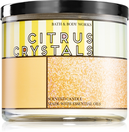 Bath & Body Works Citrus Crystals vonná sviečka