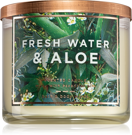 Bath & Body Works Fresh Water & Aloe vonná svíčka