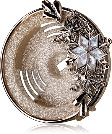 Bath & Body Works Gold Snowflake držák na vůni do auta clip