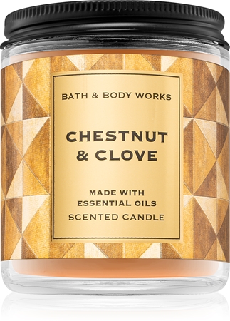 Bath & Body Works Chestnut & Clove vonná sviečka I.