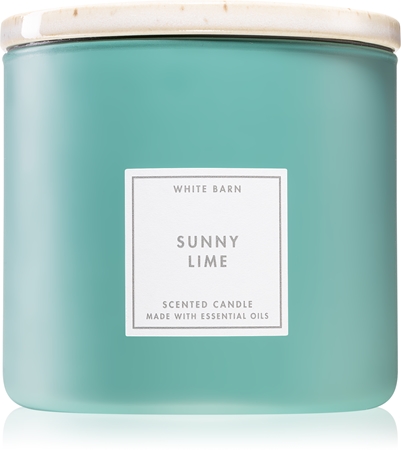 Bath & Body Works Sunny Lime scented candle With Essential Oils