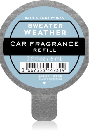 Bath & Body Works Sweater Weather gaisa atsvaidzinātājs automašīnai uzpilde