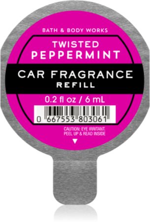 Bath & Body Works Twisted Peppermint vůně do auta náhradní náplň