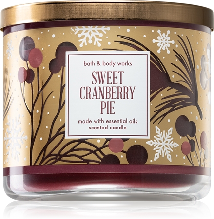 Bath & Body Works Sweet Cranberry Pie vonná sviečka