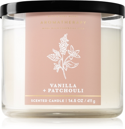 Bath & Body Works Vanilla and Patchouli vela perfumada