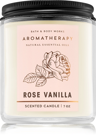Bath & Body Works Rose Vanilla scented candle