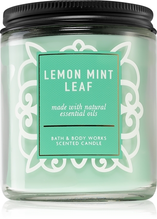 Bath & Body Works Lemon Mint Leaf scented candle