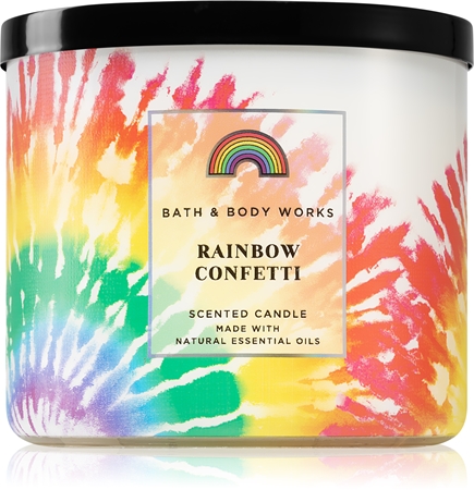Bath & Body Works Rainbow Confett vonná sviečka