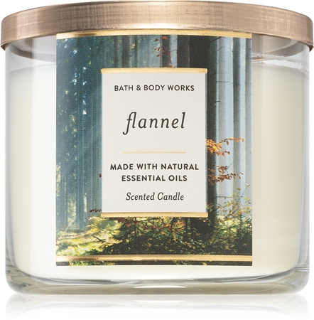 Bath & Body Works Flannel Duftkerze mit ätherischen Öl