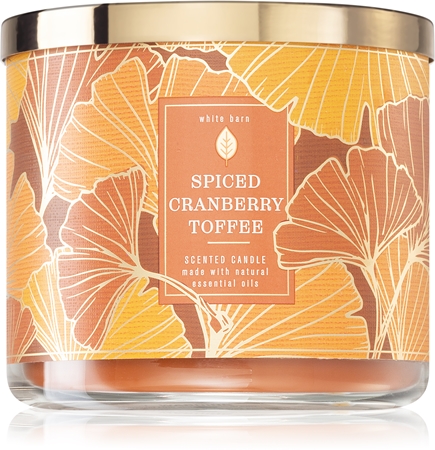 Bath & Body Works Spiced Cranberry Toffee lumânare parfumată