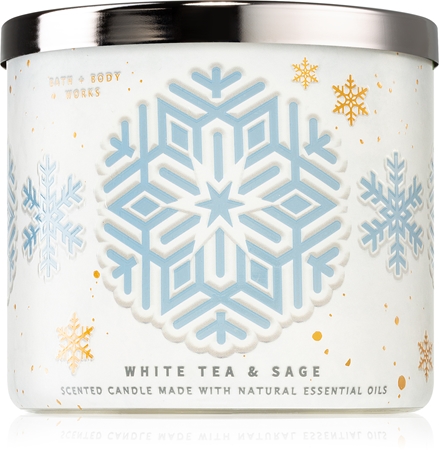 Bath & Body Works White Tea& Sage vonná sviečka