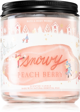 Bath & Body Works Snowy Peach Berry scented candle II.