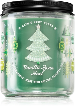 Bath & Body Works Vanilla Bean Noel Duftkerze mit ätherischen Öl