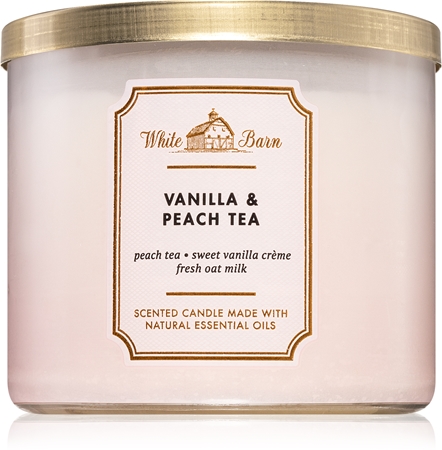 Bath & Body Works Vanilla & Peach Tea scented candle