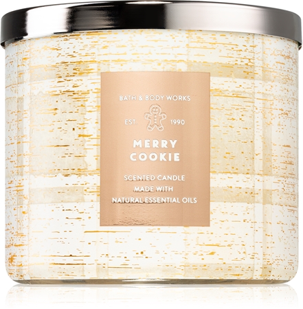 Bath & Body Works Merry Cookie vela perfumada