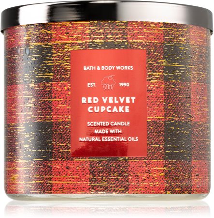 Bath & Body Works Red Velvet Cupcake aromatizēta svece
