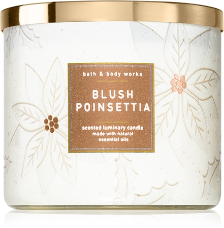 Bath & Body Works Blush Poinsettia scented candle