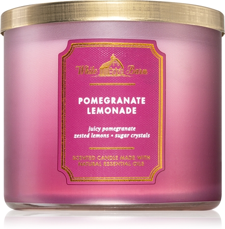 Bath & Body Works Pomegranate Lemonade vela perfumada