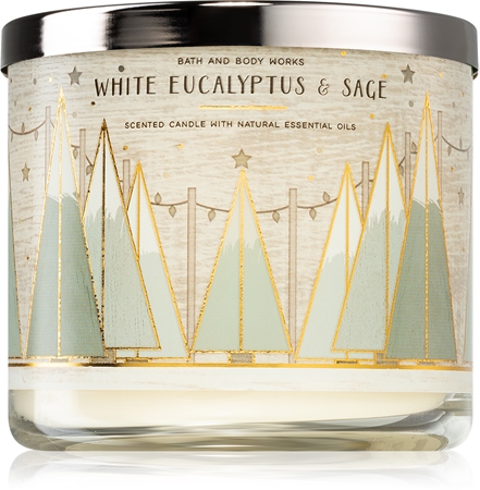 Bath & Body Works White Eucalyptus & Sage vonná sviečka