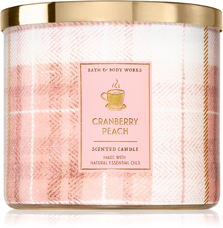 Bath & Body Works Cranberry Peach vela perfumada