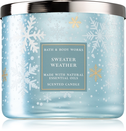 Bath & Body Works Sweater Weather lumânare parfumată cu uleiuri esentiale