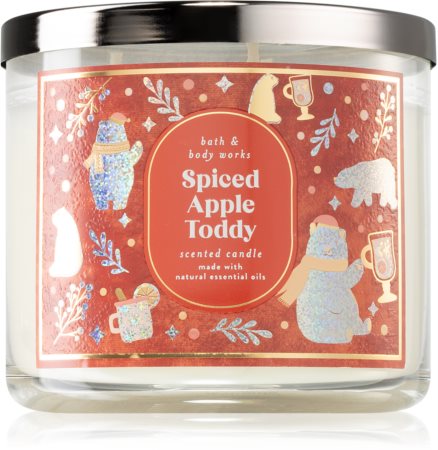 Bath & Body Works Spiced Apple Toddy illatgyertya esszenciális olajokkal