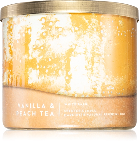 Bath & Body Works Vanilla & Peach Tea lumânare parfumată