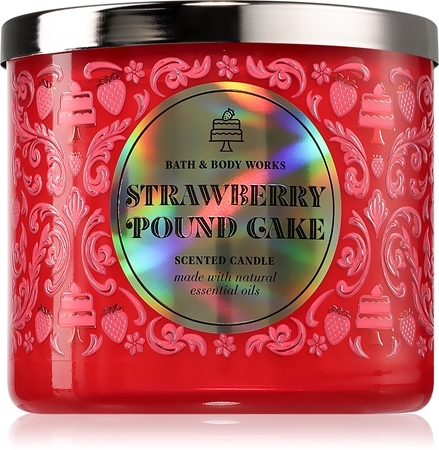 Bath & Body Works Strawberry Pound Cake vonná svíčka
