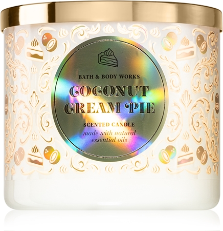 Bath & Body Works Coconut Cream Pie vela perfumada