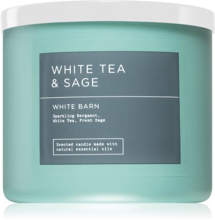 Bath & Body Works White Tea & Sage vonná sviečka