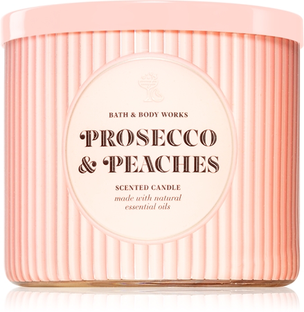 Bath & Body Works Sparkling Wine & Peaches geurkaars