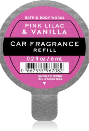 Bath & Body Works Pink Lilac & Vanilla gaisa atsvaidzinātājs automašīnai ar uzpildes iespēju