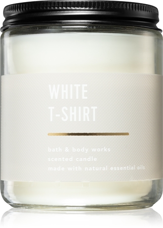 Bath & Body Works White T-shirt lumânare parfumată