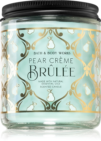 Bath & Body Works Pear Crème Brûlée vonná sviečka